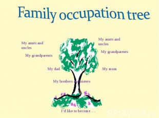 Family occupation tree