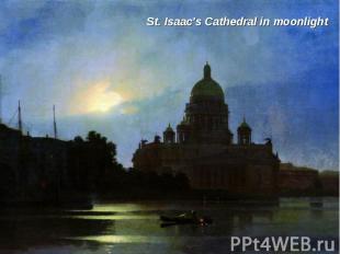 St. Isaac's Cathedral in moonlight