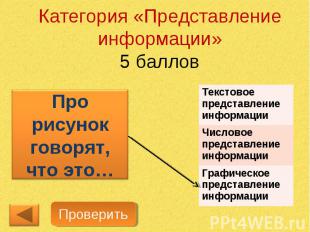 Категория «Представление информации»5 балловПро рисунок говорят, что это…