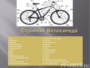 Строение Велосипеда