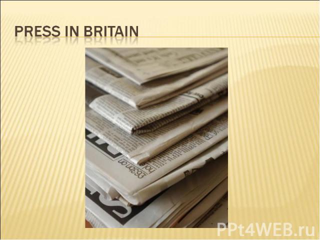 Press in britain