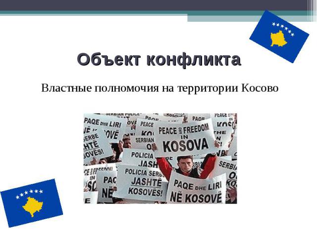 Властные полномочия на территории Косово Властные полномочия на территории Косово