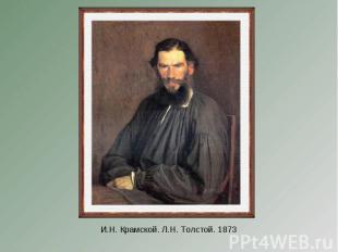 И.Н. Крамской. Л.Н. Толстой. 1873