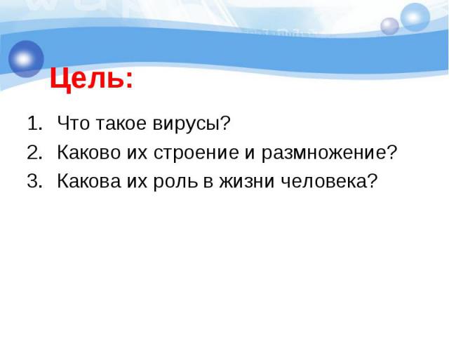 Что такое вирусы? Каково их строение и размножение?Какова их роль в жизни человека?