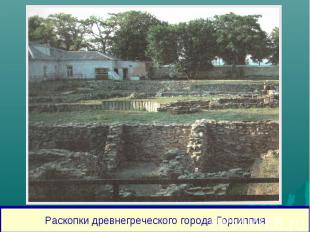 Раскопки древнегреческого города Горгиппия