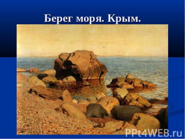 Берег моря. Крым.