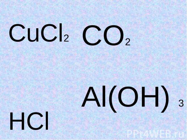 CuCl2CO2Al(OH) 3HCl
