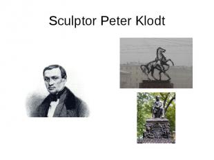 Sculptor Peter Klodt