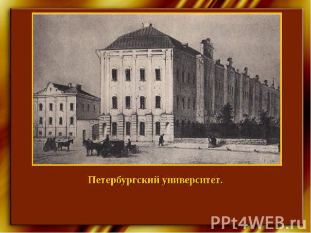 Петербургский университет.