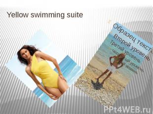 Yellow swimming suite
