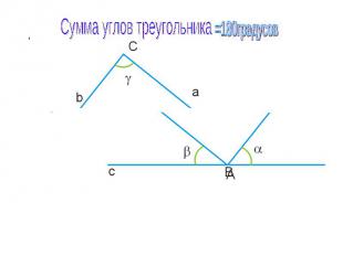 Сумма углов треугольника