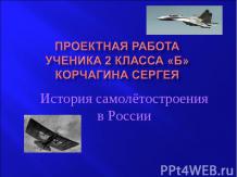 История самолётостроения в России