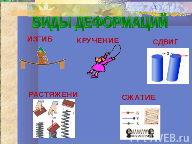 ВИДЫ ДЕФОРМАЦИЙ