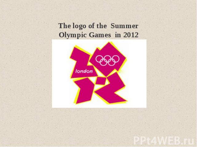 The logo of the Summer Olympic Games in 2012