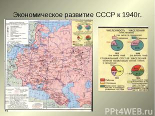 Экономическое развитие СССР к 1940г.