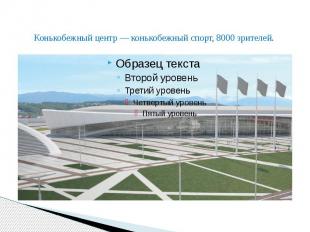 Конькобежный центр&nbsp;— конькобежный спорт, 8000 зрителей.