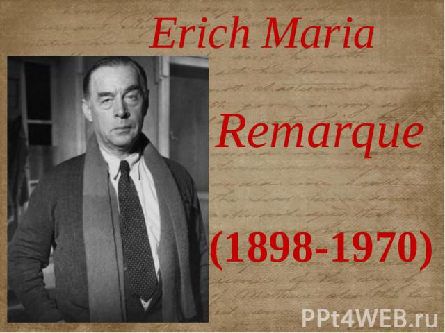 Erich Maria