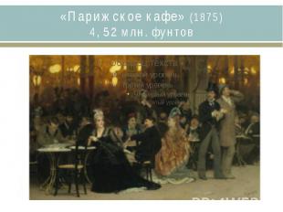 «Парижское кафе» (1875)4, 52 млн. фунтов