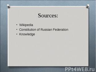 Wikipedia Wikipedia Constitution of Russian Federation Knowledge