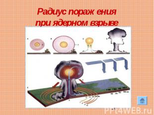 Радиус поражения при ядерном взрыве