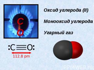 Оксид углерода (II)Монооксид углеродаУгарный газ