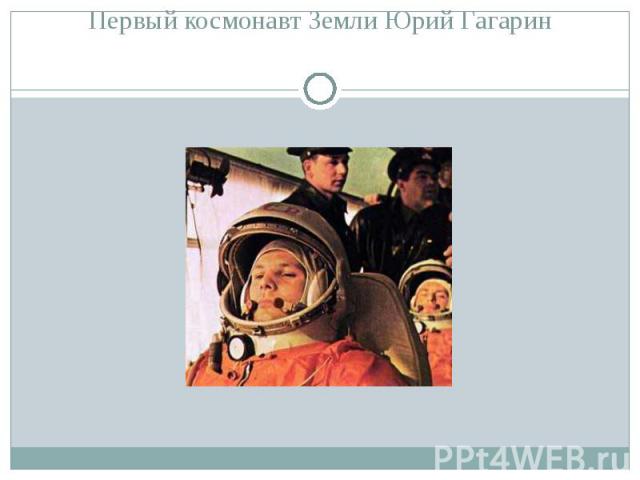 Первый космонавт Земли Юрий Гагарин