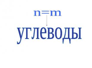 n=m углеводы