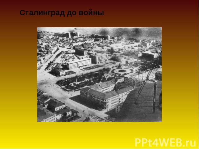 Сталинград до войны