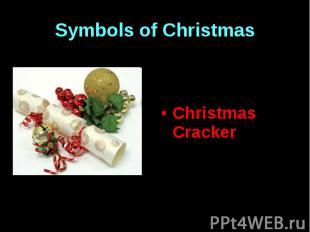 Symbols of Christmas Christmas Cracker