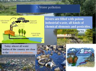 3. Water pollution