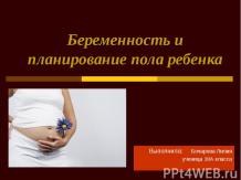 Беременность и планирование пола ребенка