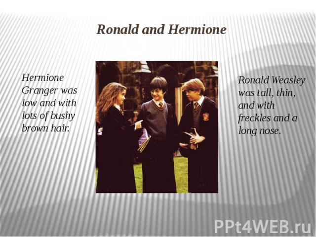 Ronald and Hermione