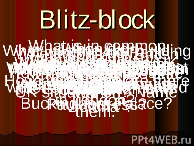 Blitz-block