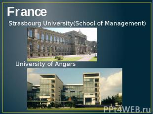 FranceStrasbourg University(School of Management)University of Angers