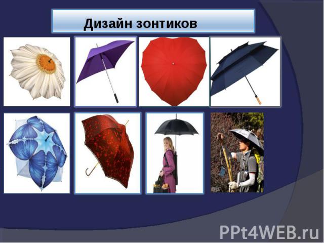 Дизайн зонтиков