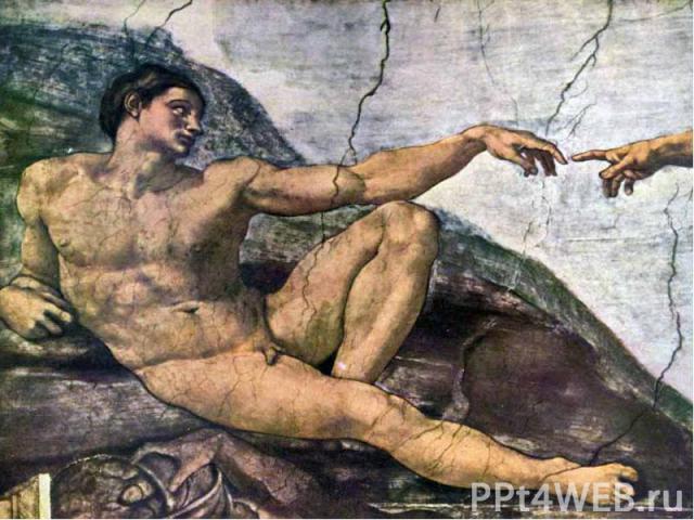 Мікеланджело Буонарроті (1475—†1564) прожив довге і трагічне життя, повне великих звершень. Те, що він створив, — грандіозне і за масштабом витворів, і за силою образів. Відданий гуманістичним ідеалам, він прославляв силу і свободу людини. Мікеландж…