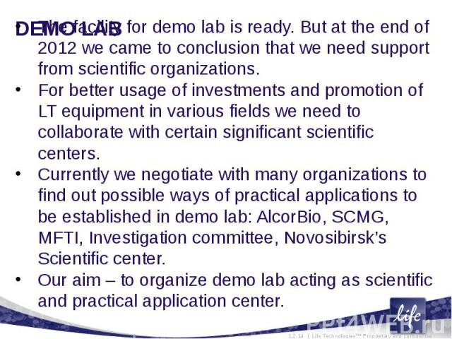 DEMO LAB