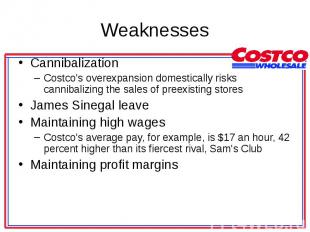 Cannibalization Cannibalization Costco's overexpansion domestically risks cannib