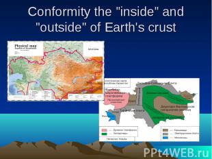 Conformity the &quot;inside&quot; and &quot;outside&quot; of Earth's crust