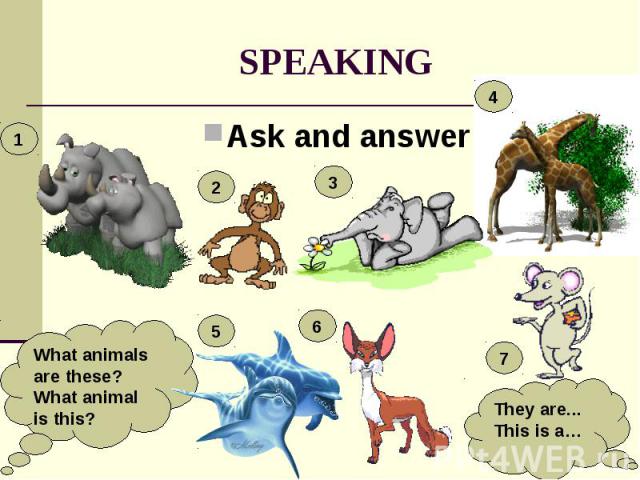 SPEAKING Ask and answer