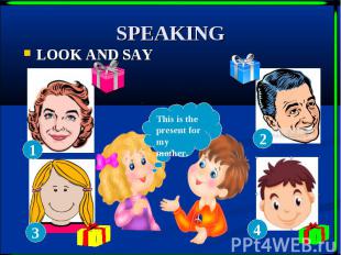 SPEAKING LOOK AND SAY