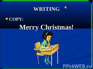 WRITING COPY: Merry Christmas!
