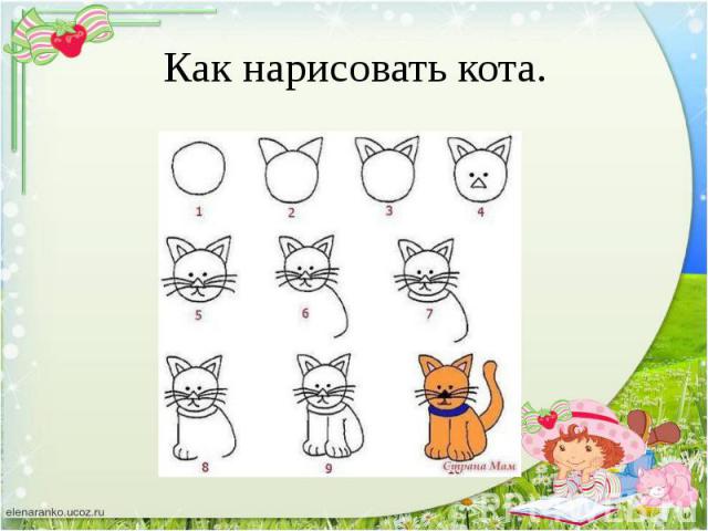 Как нарисовать кота.