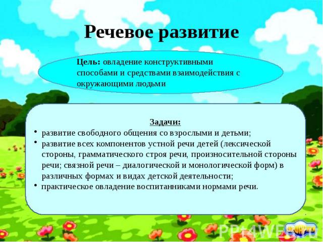 Речевое развитие