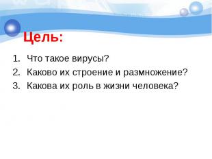 Что такое вирусы? Каково их строение и размножение? Какова их роль в жизни челов