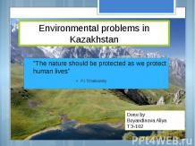 Environmental problems in Kazakhstan