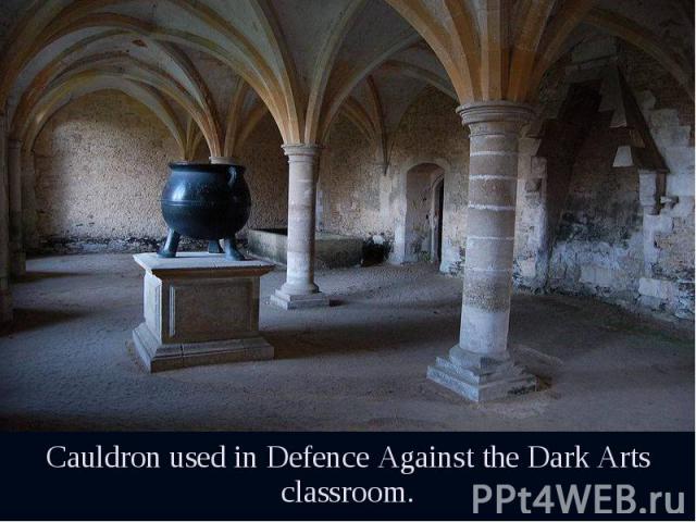 Cauldron used in Defence Against the Dark Arts classroom. Cauldron used in Defence Against the Dark Arts classroom.