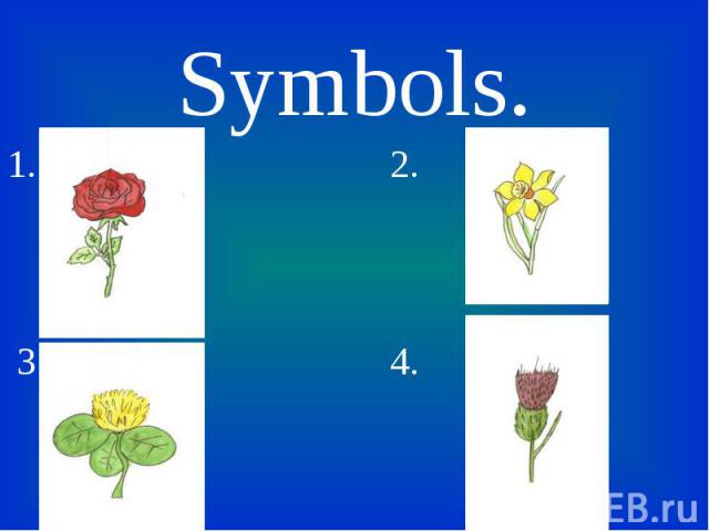 Symbols. Symbols. 1. 2. 3. 4.