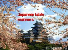 Japanese table manners