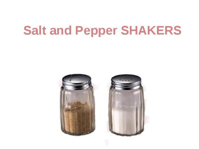 Salt and Pepper SHAKERS